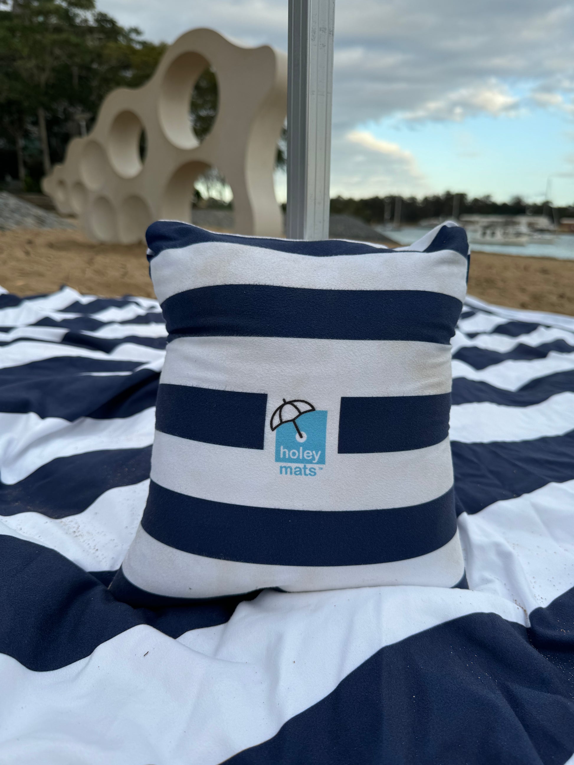 Floor Cushion Navy Blue And White Striped Outdoor Pillows Navy